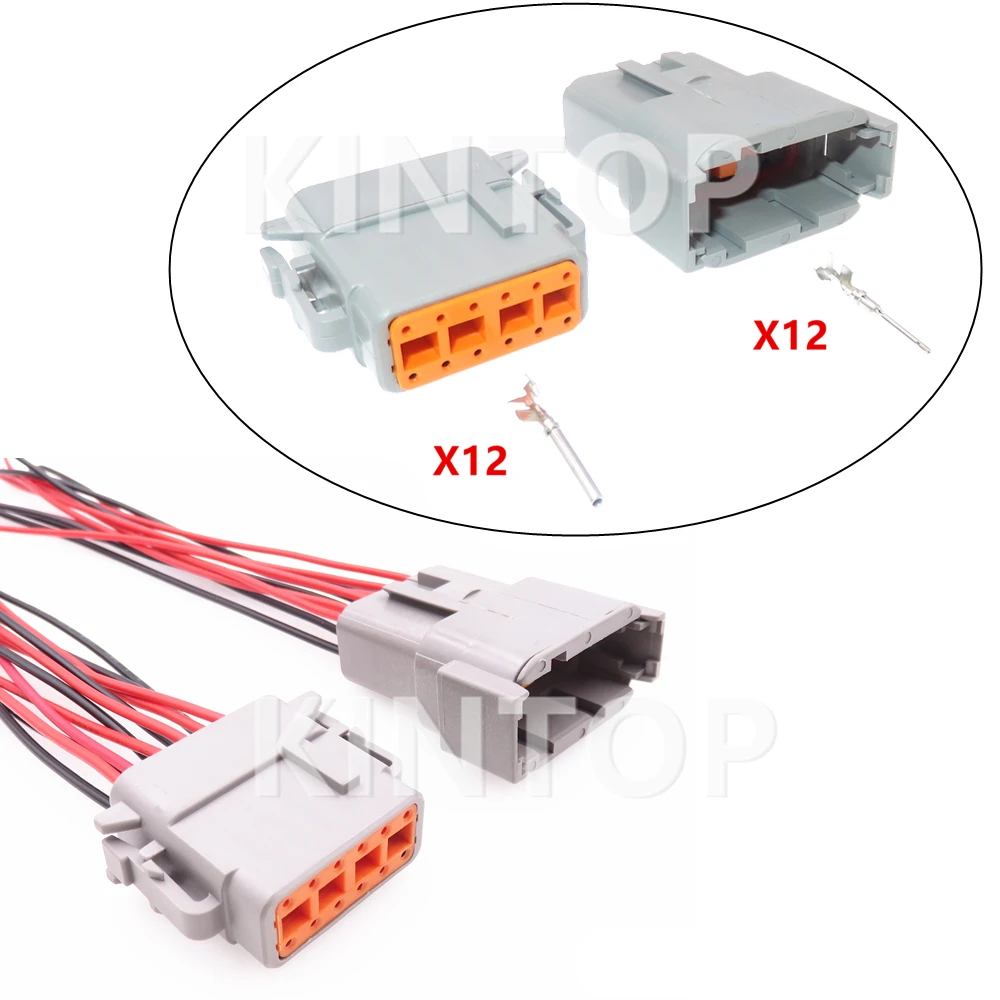 

1 Set 12 Pins High Quality Car Starter Wire Connector DTM04-12P ATM04-12P DTM06-12S ATM06-12S Auto Waterproof Socket With Wires
