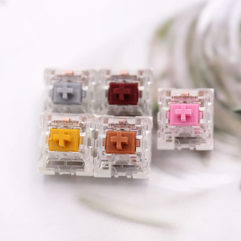 

Kailh Speed Switches 3 pins Tactile Linear Clicky Swithes Sliver Copper Pink Thick Gold For Mx Mechanical Gaming Keyboard