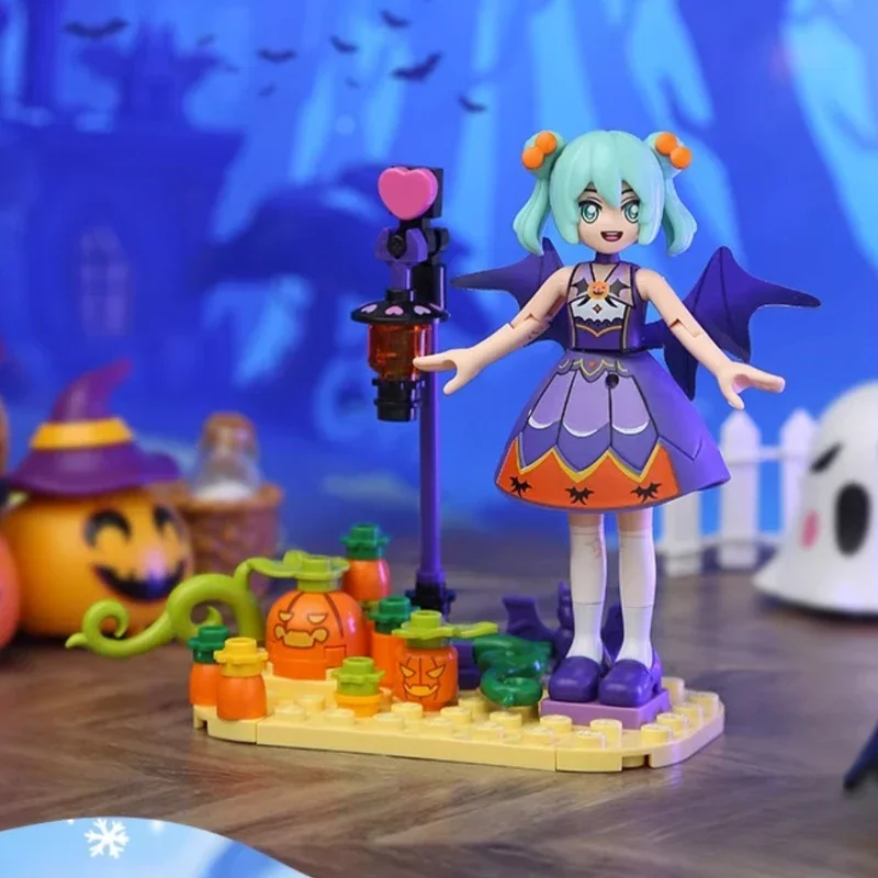 Hatsune Miku Building Block Variety Elf Series Set Assembled Educational Toy Cute Model Home Ornament Creative Gift