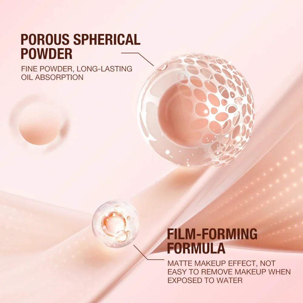O.TWO.O Face Powder Oil-control 24 Hours Long Lasting Waterproof Matte Face Makeup Cosmetic Setting Compact Powder setting powder face powder compact powder