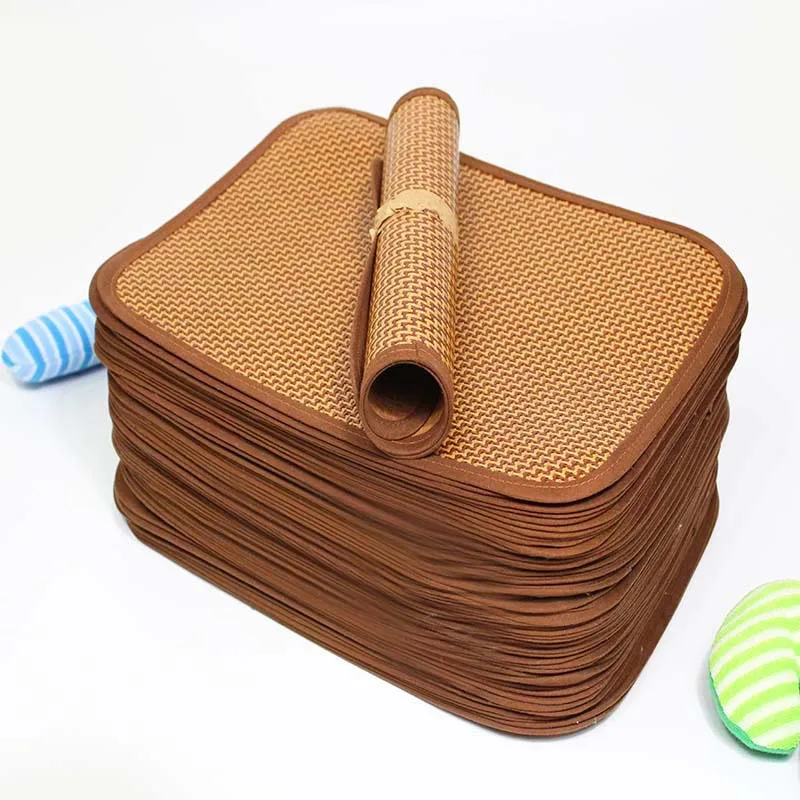 Pet Cooling Mat Dog Cat Kennel Grass Rattan Mat Cushion Summer Cool Air Conditioning Pad Forniture Per Animali Domestici Lavorate A Maglia In Rattan N