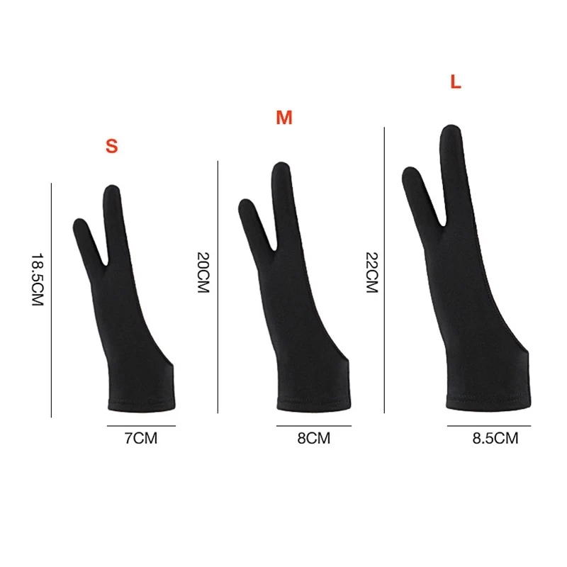 Tablet Gloves Drawing Gloves Left Hand Drawing Glove Paint Digital Graphic Tablet Glove for Drawing Glove 2