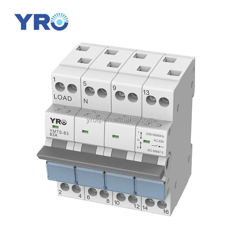 2P 40A MTS Dual Power Manual Transfer Isolating Switch Interlock Circuit Breaker