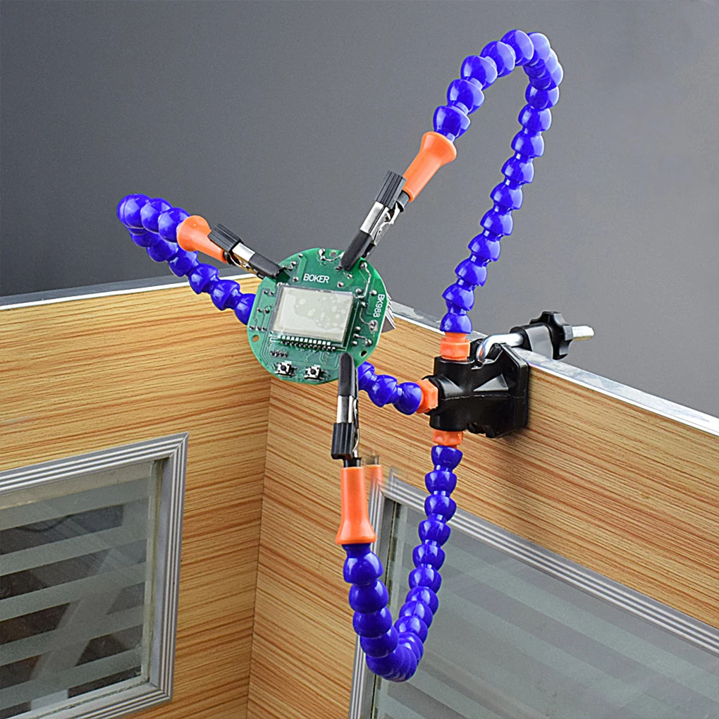 Soldering Helping Hand Tool Table Clip Third Hand Soldering Stand Welding PCB Holder Flexible Arm soldering tool soldering helping hands