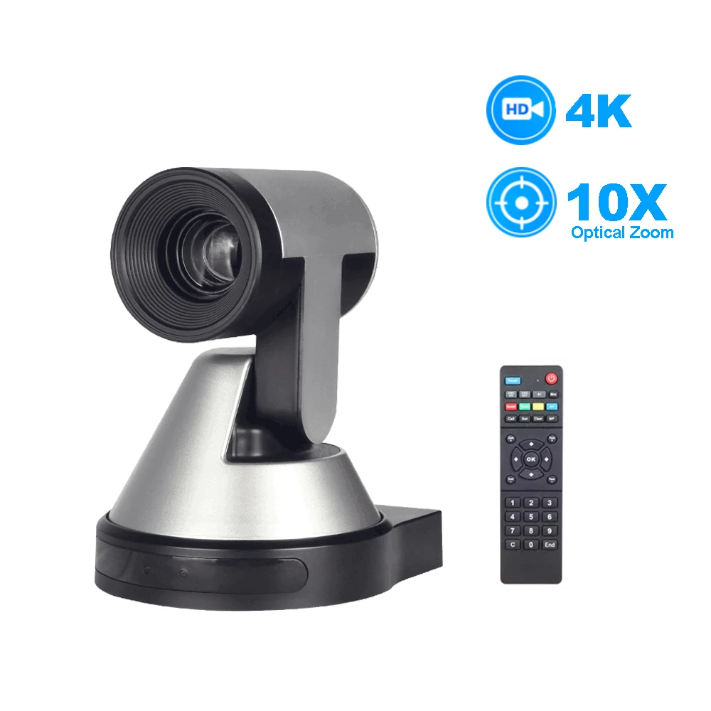 10х оптический зум PTZ-камера USB Full HD 4K видеокамера для конференц-связи встреч