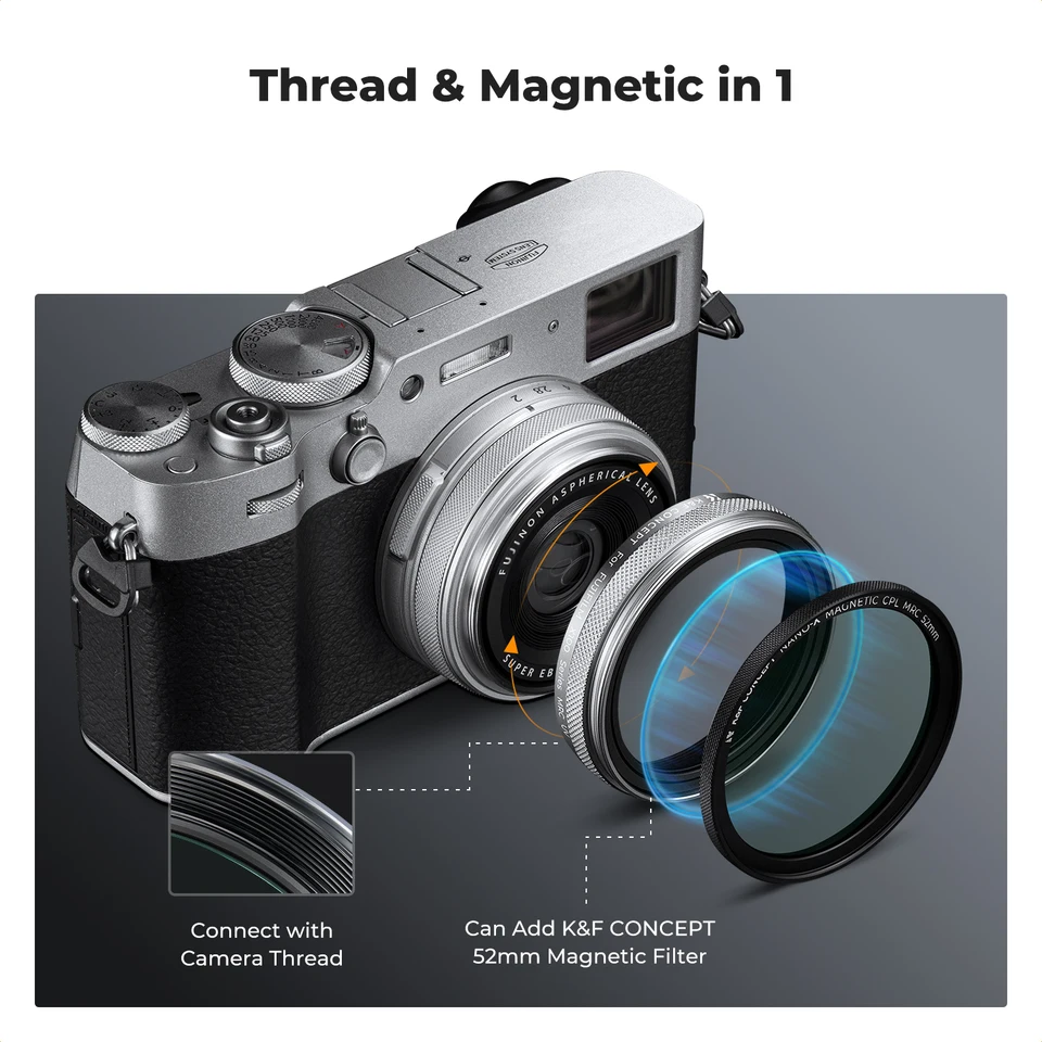 58 mm MCUV CPL ND4 Lens Filter Set Met Lensreinigingsdoekje En Filterzak Nano K Serie - K&F