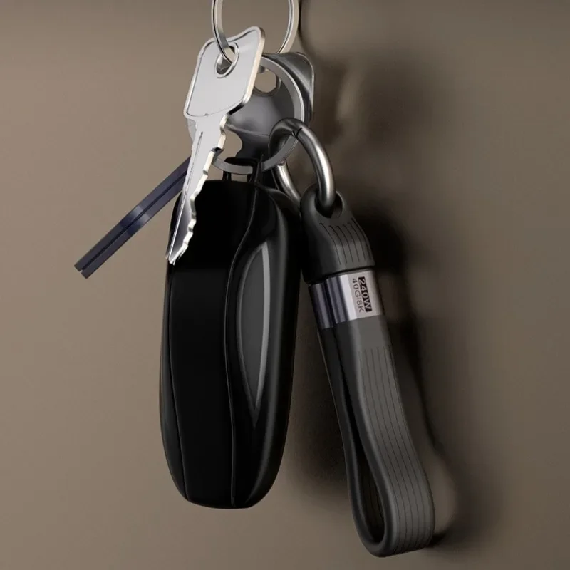 High-Speed 240W USB-C Cable with Keychain – Ultra-Fast Data Sync & Charging