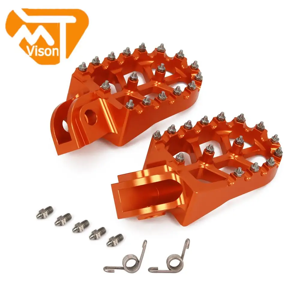 Footpegs Motorcycle Aluminum Foot Pegs Pedals Rest for KTM SX SXF EXC EXCF XC XCF XCW XCFW SMC 65 85 125 150 200 250 350 450 530