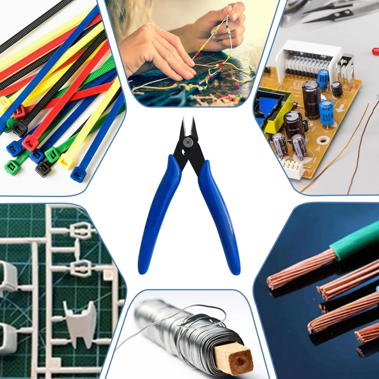 ZoeRax Industrial grade Side Cutters Professional Wire Water Mouth Cutting Pliers Mini Precision Pliers Diagonal