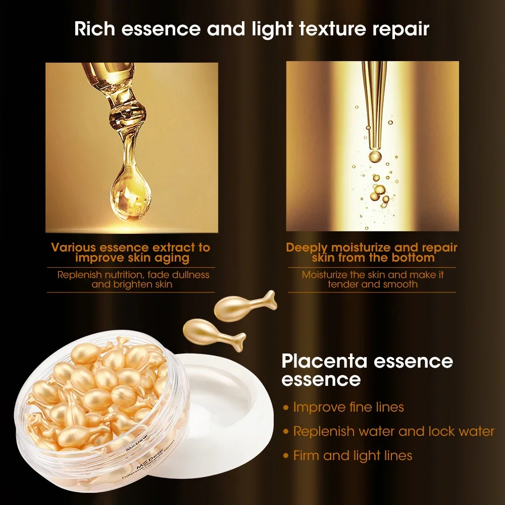 30Pcs Hyaluronic Acid Capsules Serum Hydrating Repair Moisturizing Essence Liquid Facial Deeply Nourishes Firming Skin Care 4