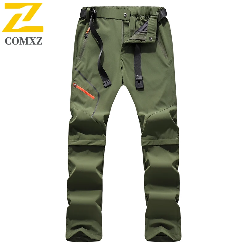 Quick-Dry Convertible Hiking Pants Men Summer Stretch Water-Resistant Lightweight Outdoor Windproof Breathable Camping Fishing