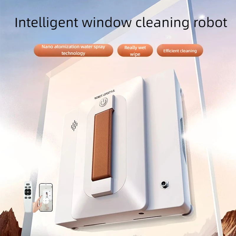 Robot Window Cleaner Washer Robotic for Frameless Glass High Suction 3000Pa Electric Smart Vacuum Cleaner Automatic Washer Wiper 2