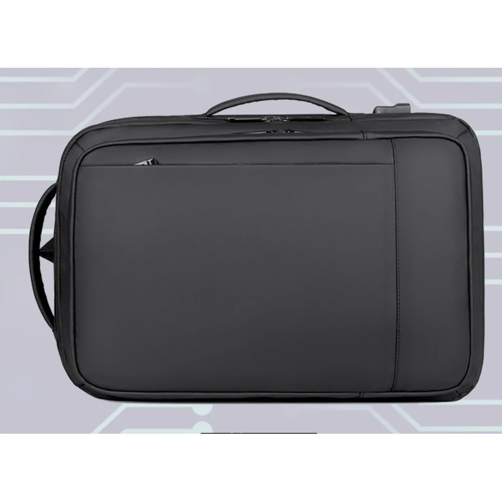 Wasserdichter Business-Rucksack mit erweiterbarem, ästhetischem Wert und USB-Ladefunktion, 15-16 Zoll, eine Packung, vielseitig einsetzbar_voghion.com