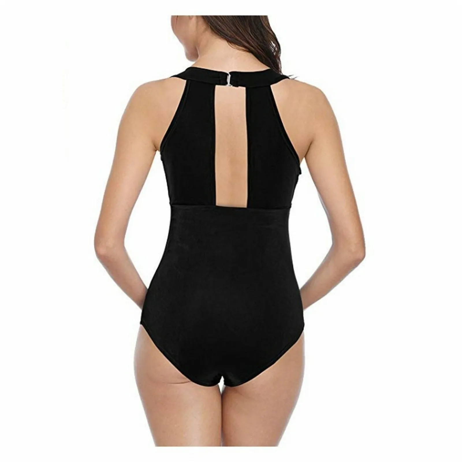 Womens Maternity Swimsuit Summer Bathing Beach Suits Solid Halter Bikini Swimwear Maternity Button Swimsuit Bikini