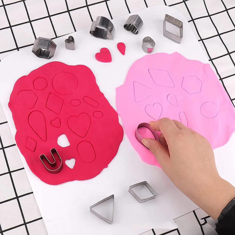 

Christmas Polymer Clay Mould Stainless Steel DIY Pottery Craft Cutting Mold Jewelry Pendant Making Mold Baking Cake Cookies Mold