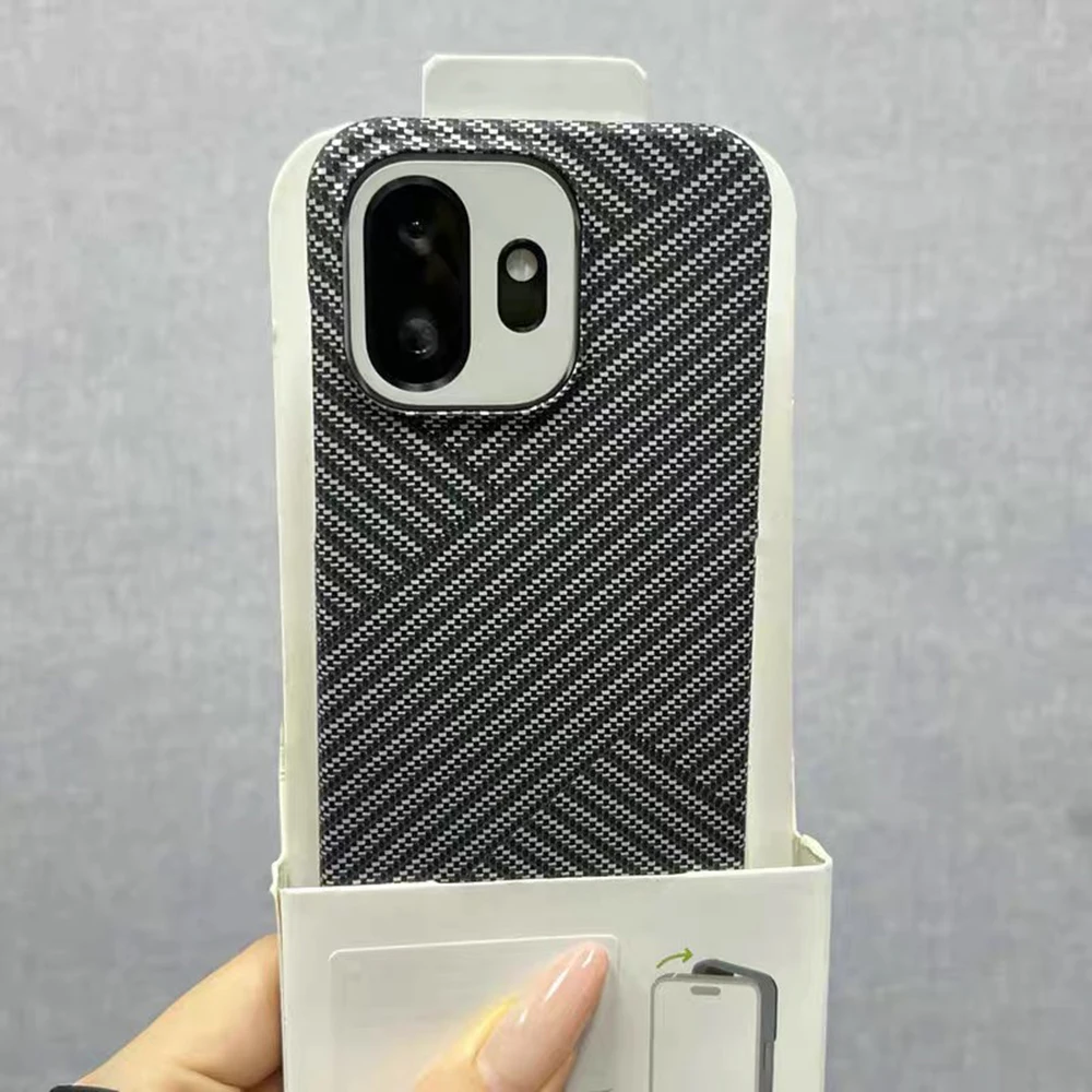 Ultra Thin Carbon Fibre Kevlar Pattern Half-Pack Rugged Armor Case Cover