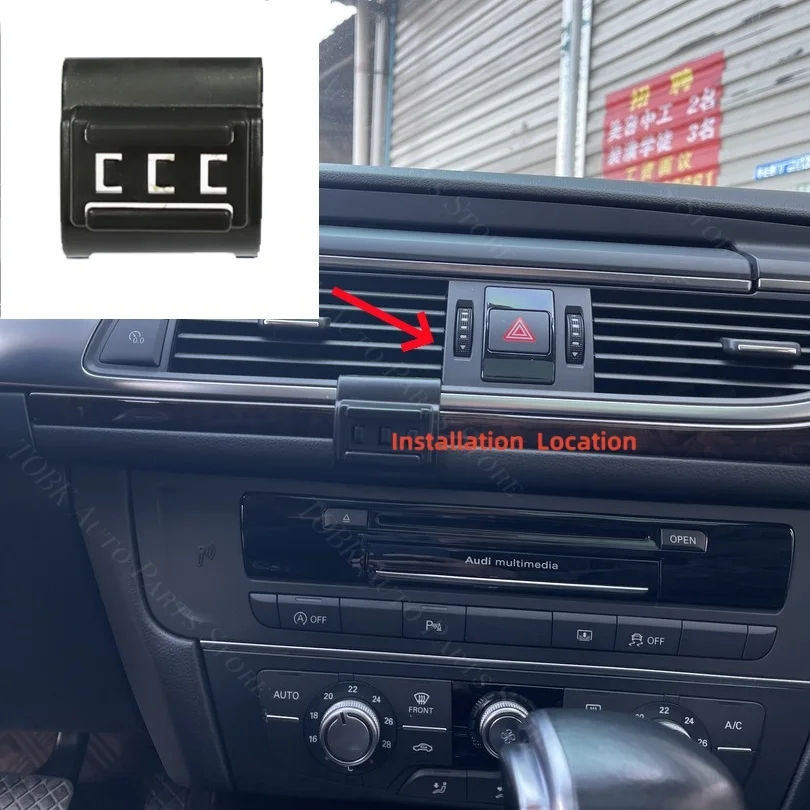 thumbnail image 2 of Soukeo Upgraded Car Phone Holder Fits For Audi A6 S6 A7 S7 2012 2013 2014 2015 2016 2017 2018 Allroad Auto Accessories,Cradles Adjustable Cell Phone Mount For 4-7 In Phones 2 of 13