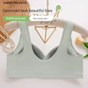 Thin Tank Top Pregnant Women's Breastfeeding Bra Comfortable Fixed Cup Front Open Button Large Size Steel Ring Free Underwear 4