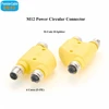 M12 M Code H Splitter Adapter 6 Cores (5+PE) Power Y Splitter M Coding Circular Connector For Actuators Sensors Automation 1