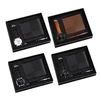 Men's Gift Set Combination Set Beautifully Decoration Watch Wallet Pen Set for Male Holiday Anniversary Fathers Day Couple 2