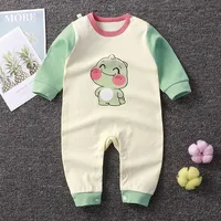 0-2 Age Baby Clothes Cartoon Long Sleeve Climbing Clothes Spring Autumn Newborn Underwear Jumpsuit Infantil Bodysuits Pajamas 6