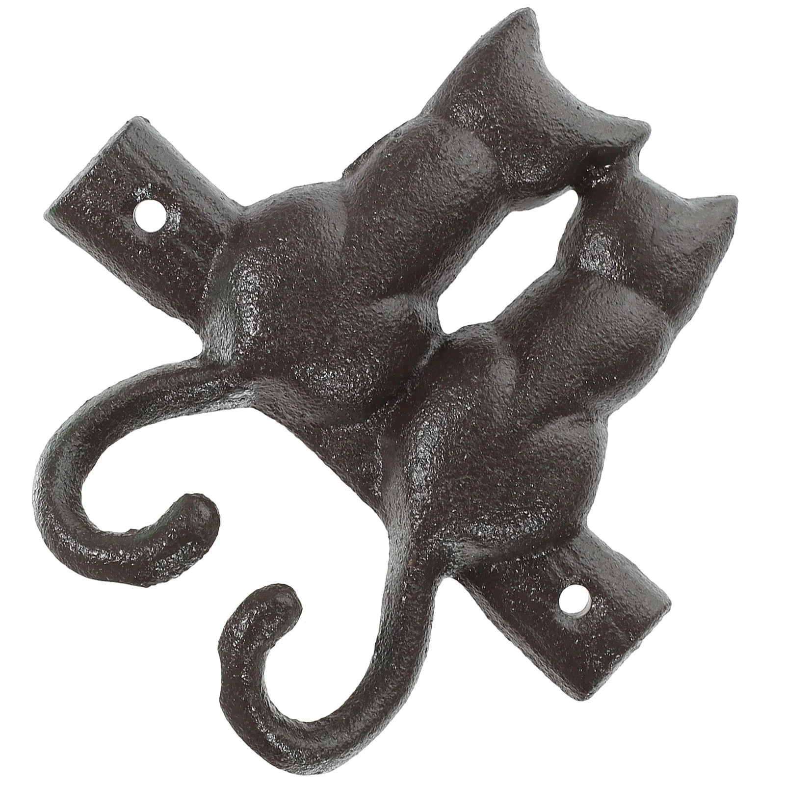 

1Pc Vintage Decorative Hook Cat-shaped Hook Stylish Wall-mounted Hook (Black)