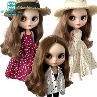 Clothes for doll Fashion Polka dot shirts, sundresses, sweatshirt sets fits Blyth Azone OB22 OB24 doll accessories 1
