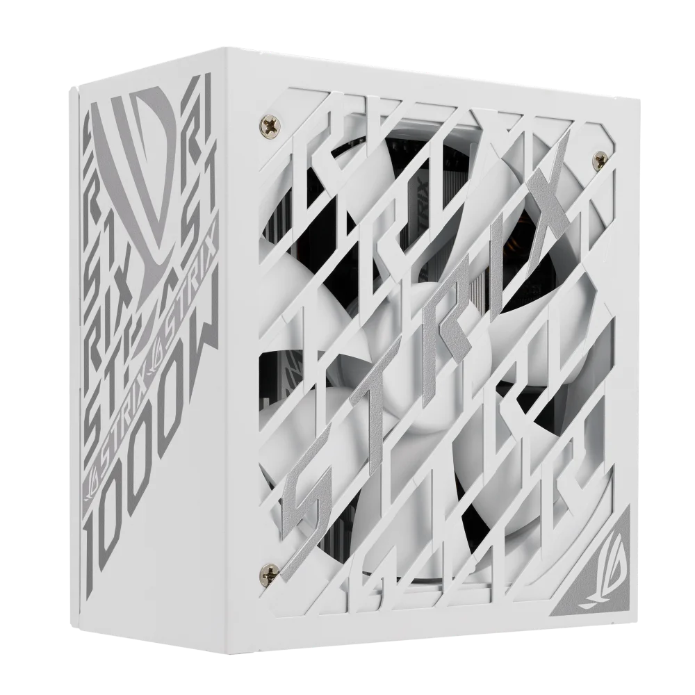 새로운 ROG STRIX 1000W 플래티넘 화이트 PC PSU 1000W 80+ 플래티넘 데스크탑 GaN 전원 공급 장치 12V 스위칭 전원 공급 장치 (PC 게임용)