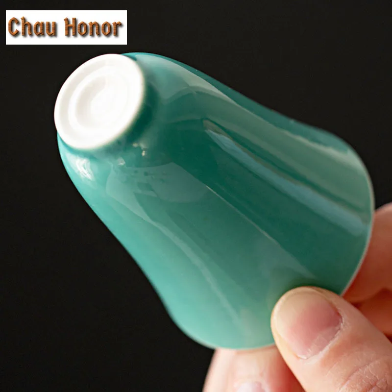 2pc/set Retro Kallaite Glaze Ceramic Tea Cup Chinese Tea Sample High Cup Smelling Cup Small Single Kung Fu Tea Master Cups 40ml