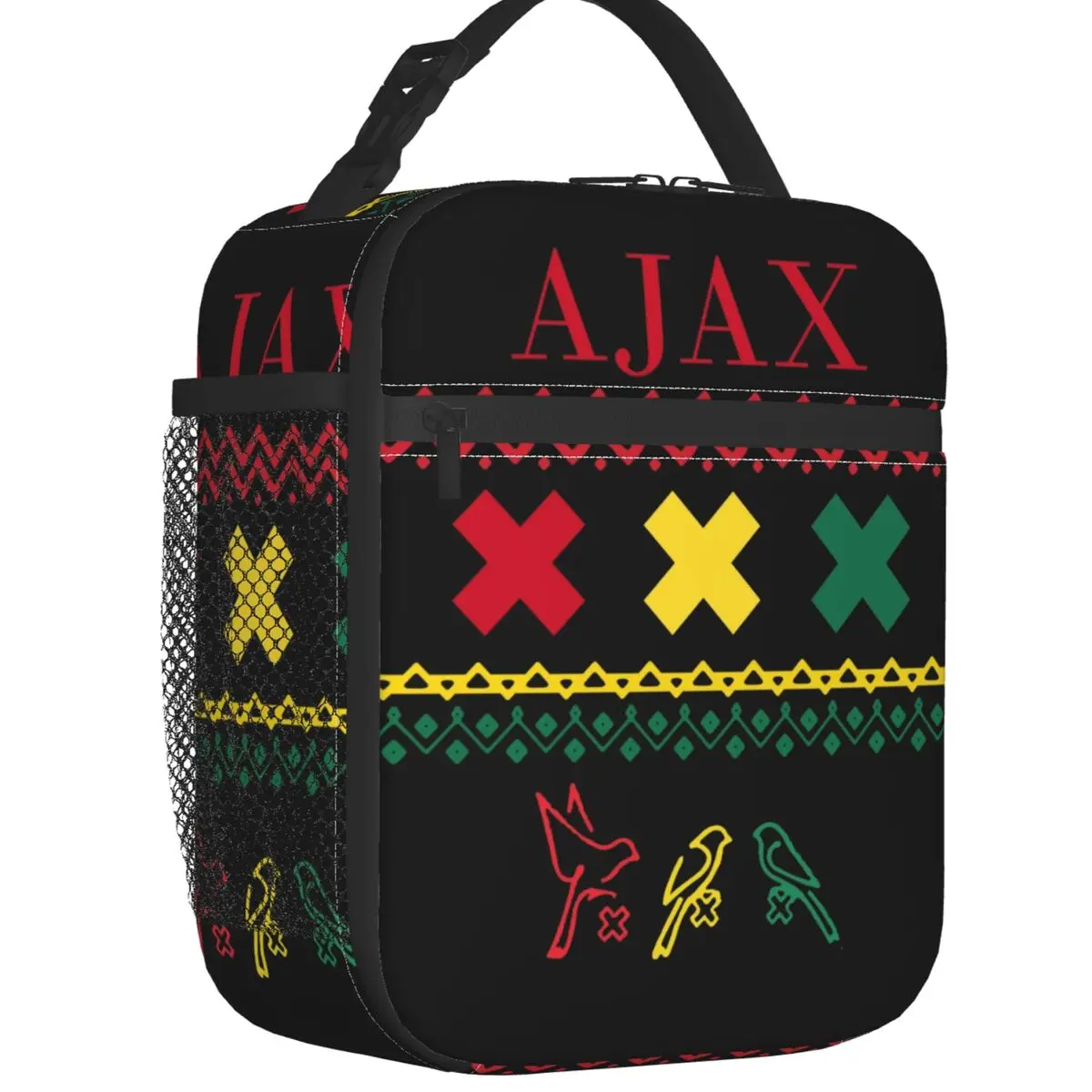 Amsterdam Soccer Ajax Bob Marley Portable Lunch Box Impermeabile Tre Uccelli Thermal Cooler Food Insulated Lunch Bag Office Work