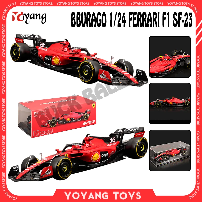 

Bburago 1/24 Scale Ferrari F1 Sf-23 Racing Collectble Ferrari Formula 1 Alloy Diecast Models Car Leclerc Sainz Car Toys #16 #55