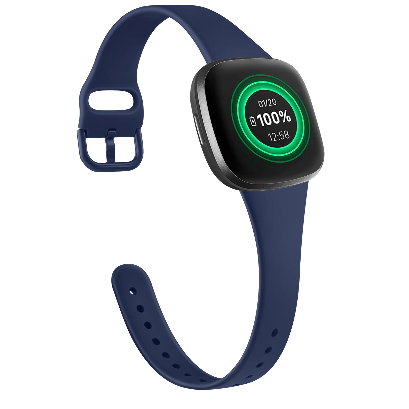 Silicone Slim Strap Band Bracelet Replacement