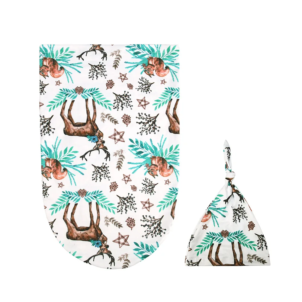 Baby Photography Blanket Newborn Swaddle Blanket Infant Sleep Sack Wrap Hat Set Newborn Babies Photography Props Accessories