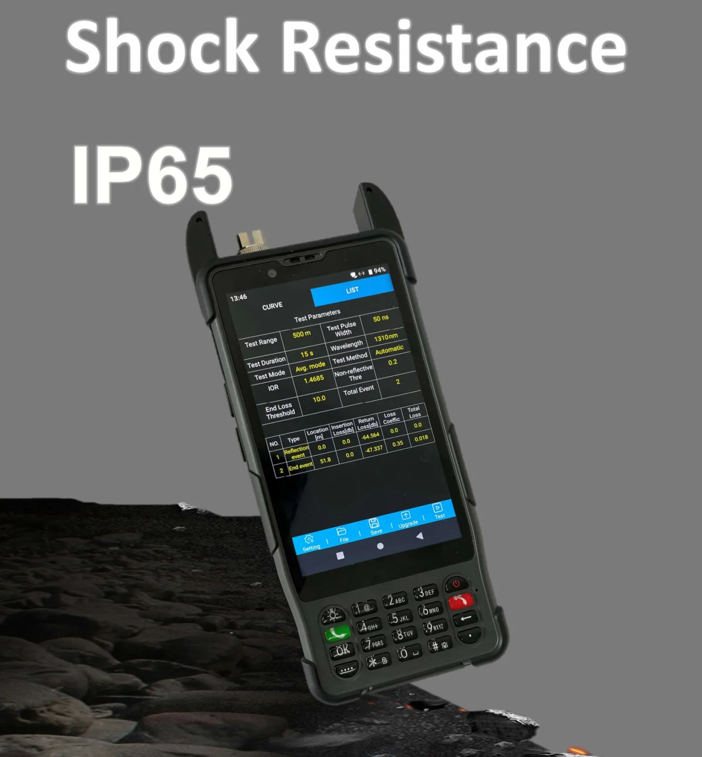 S337V2 Telecom Test PDA Support Gigibit Speed Test OTDR TDR