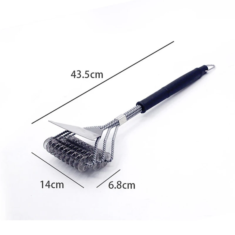 Multifunction High Quality barbecue Grill Brush BBQ Cleaning Brushes With Handle and Shovel Durable BBQ Tool Grill Cleaner