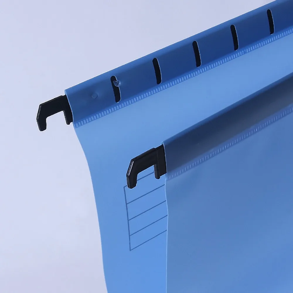 A4 Quick Labor Folder PVC Suspended Type A4 Suspension Files with Hook Color Random Hanging File Folders Home Organization