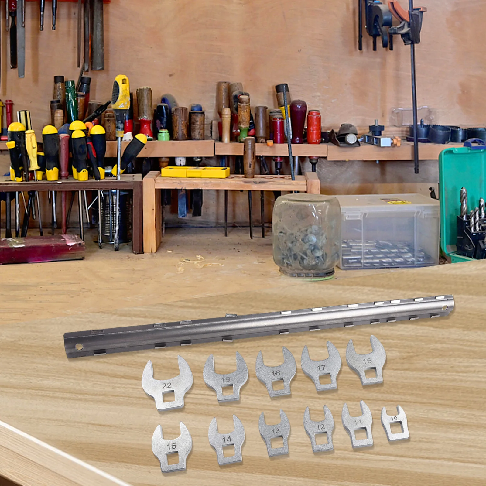 

New Practical Wrench Set Hand Tools 11pcs Metal Various Production Automotive Repair Field Excellent Materials