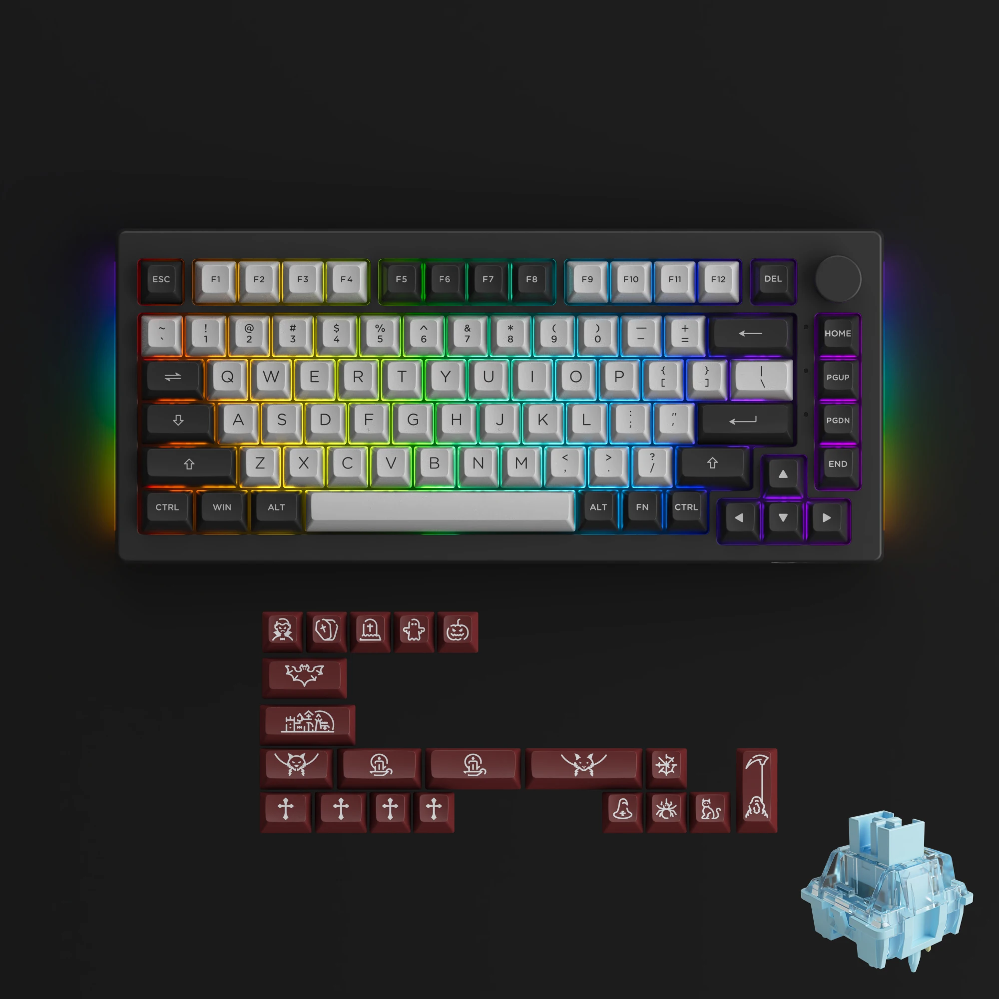 Akko-メカニカルゲーミングキーボード75%,メカニカルキーボード