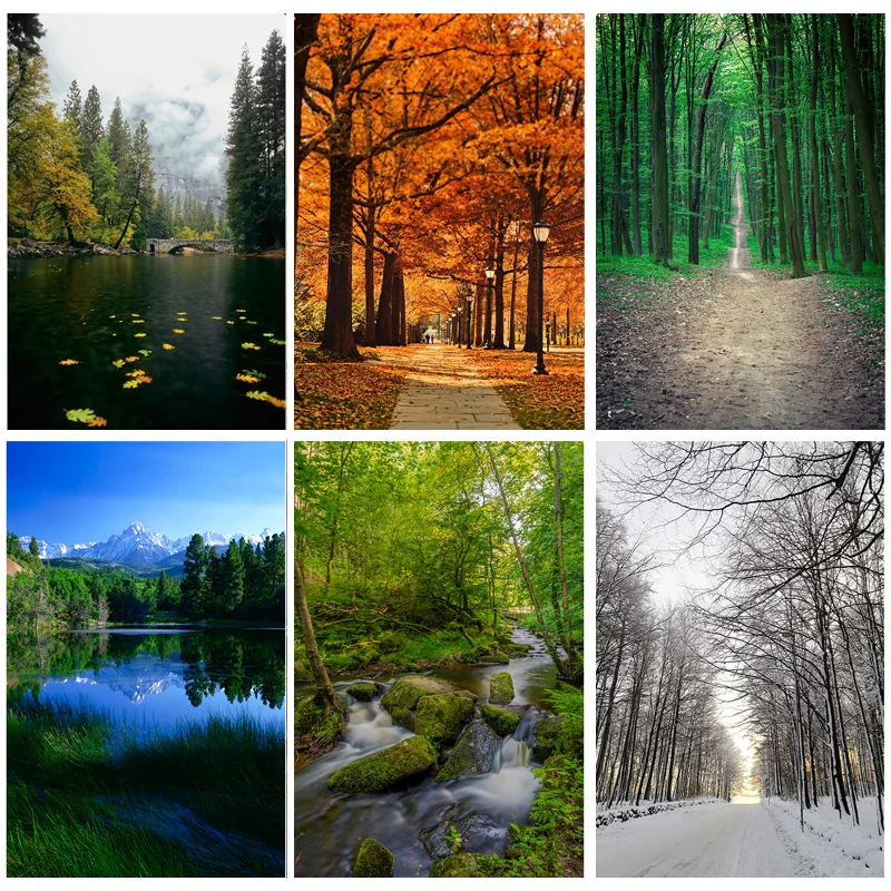 

SHUOZHIKE Natural Scenery Photography Background Forest River Landscape TravelPhoto Backdrops Studio Props 21929 BNM-09