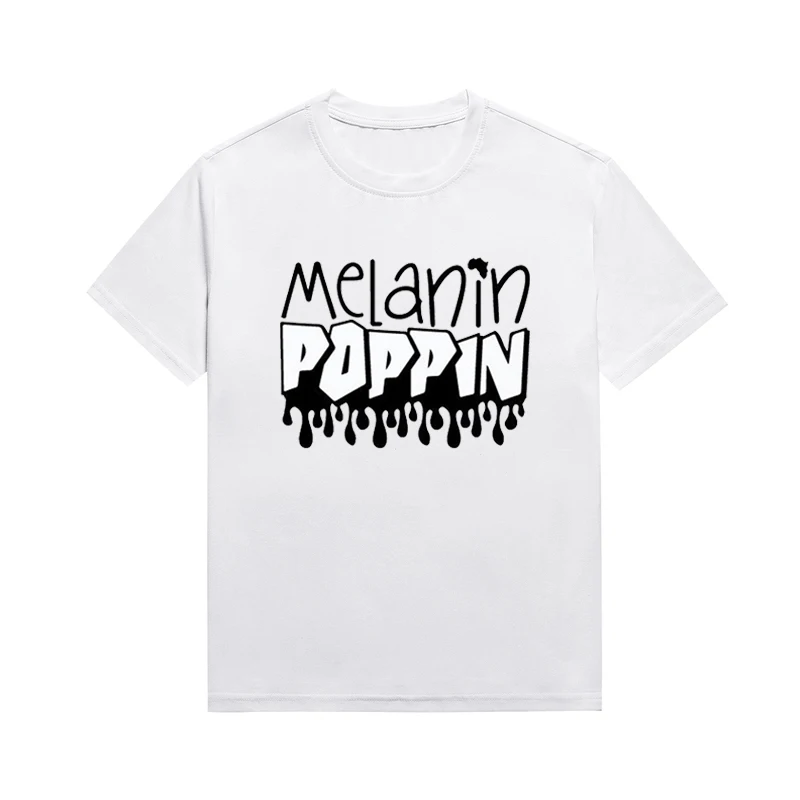 

Женская футболка с принтом меланина