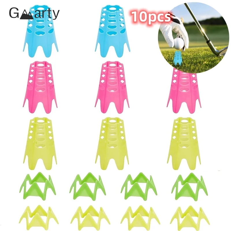 

10pc Plastic golf Tees Golf Simulator Tees Golf Mat Tees Practice Perfect for Turf and Driving Range Claw Tee