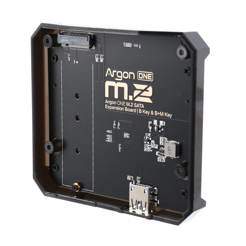 Argon ONE M.2 Ȯ  USB 3.0-M.2 SATA SSD , Argon ONE V2/M.2 ̽ Raspberry Pi 4B ̽ 