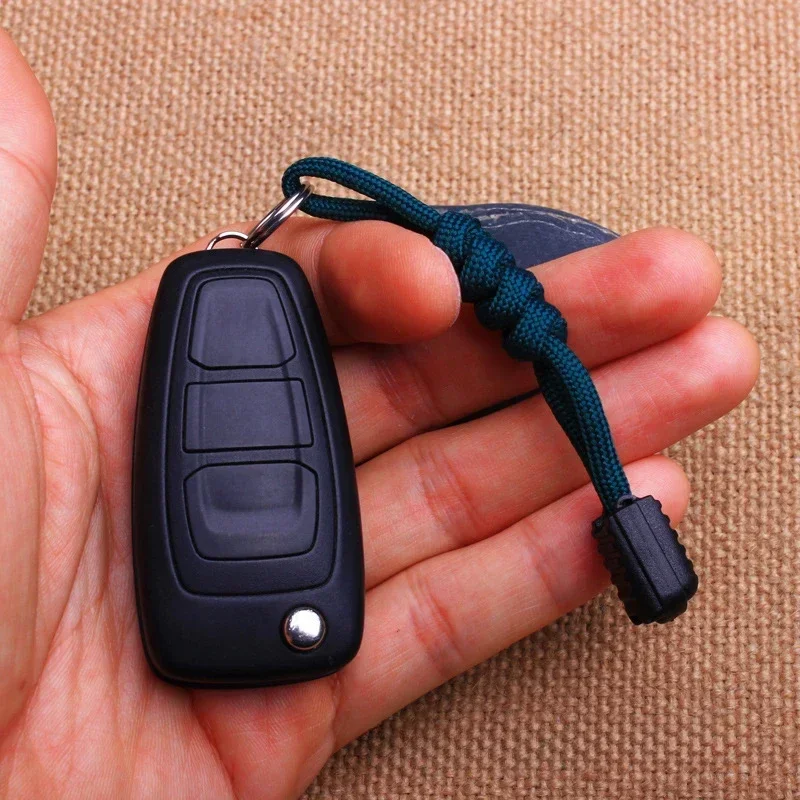 1PCS Multi-purpose Keychain Lanyard Durable Strong Polyester Rope Creative Zipper Puller Knife Keychain String