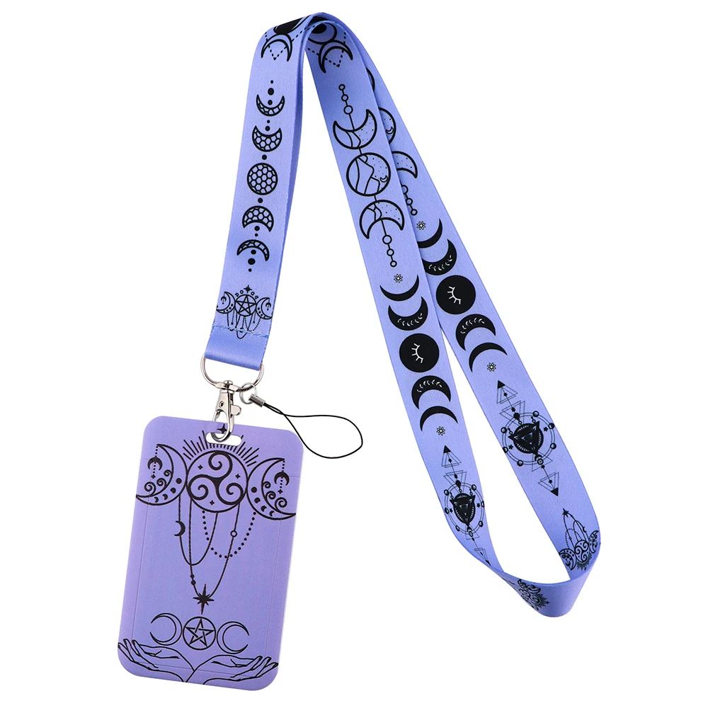 Vintage Floral Neck Strap Lanyard with Keychain Badge Holder for ID and Cards - Perfect Accessory Gift