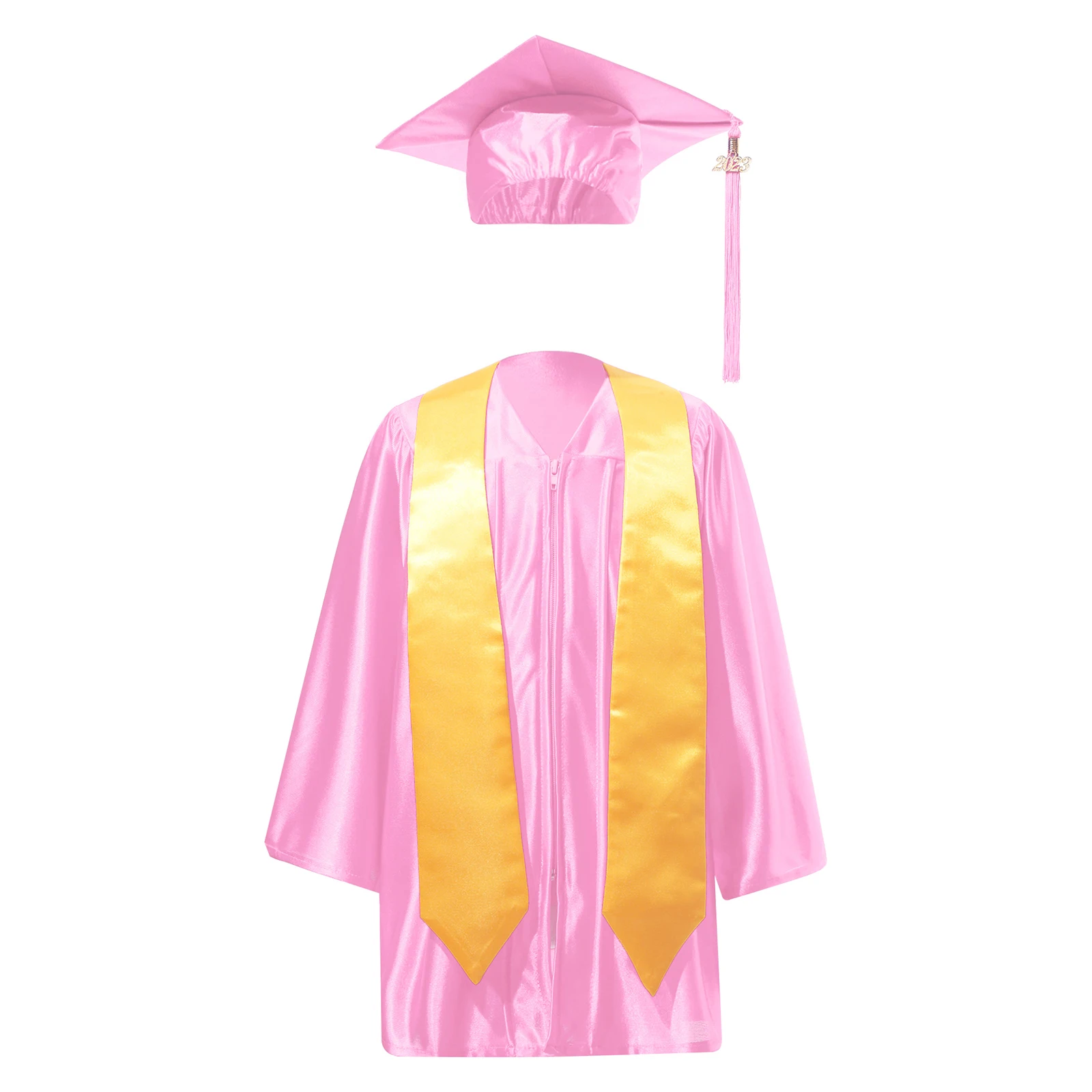 Graduation Gown with Mortarboard & Tassel Package, High Lustre -  Kids/Preschool - 51 to 100 qty Bulk Order — Graduations Now