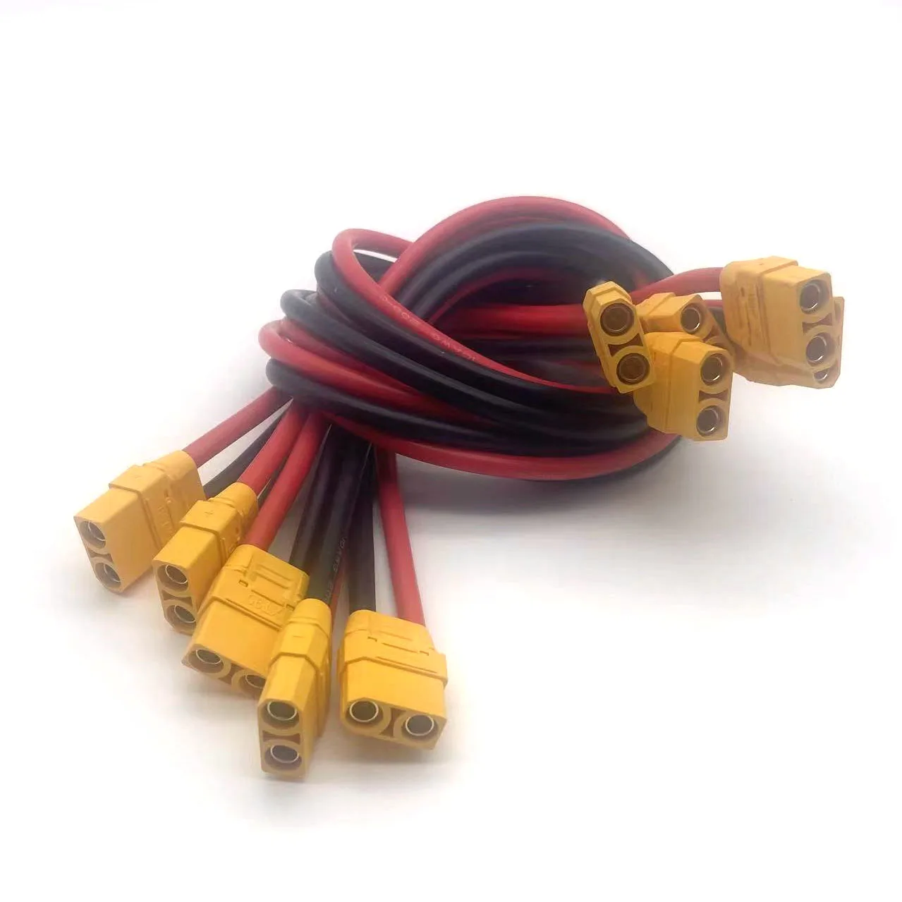 암수 플러그 커넥터, RC Lipo 배터리 드론 충전기용 주석 도금 케이블, XT90 10AWG, 10 cm, 20 cm, 30 cm, 50 cm, 100cm