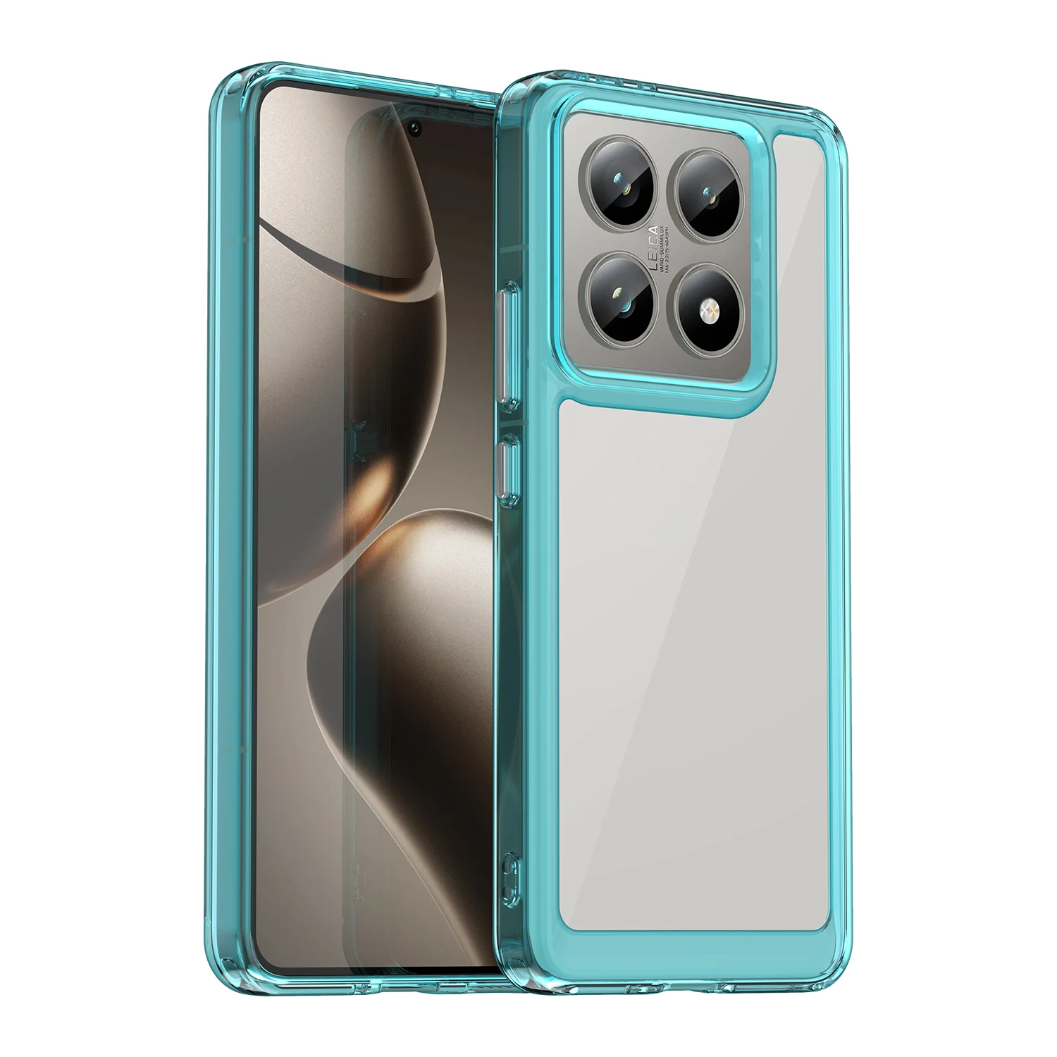 Hard Translucent Soft Frame Protective Phone Bumper Case Cover