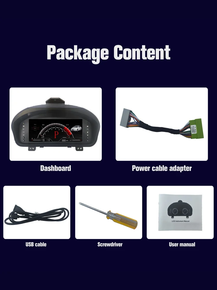 Digital Instrument Cluster For Honda accord 2003-2007 Speedometer,Dashboard,Gaug