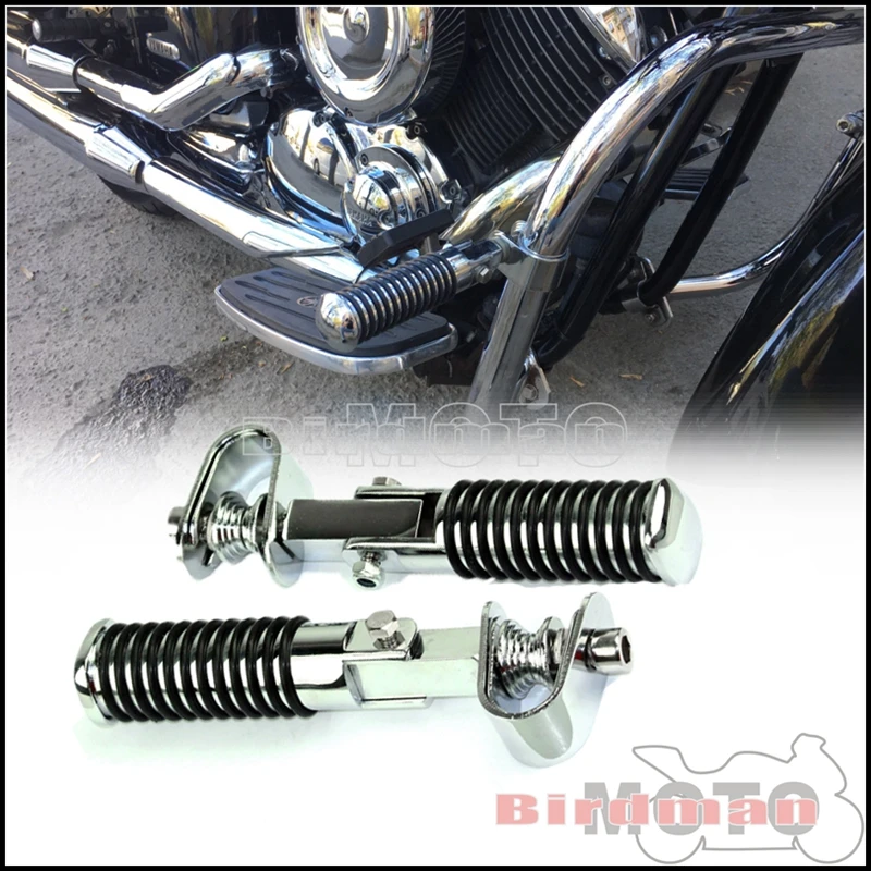 Motorcycle Highway Engine Guard Footpeg Crash Bar Tube Foot Peg Clamp Footrest Mount For Harley