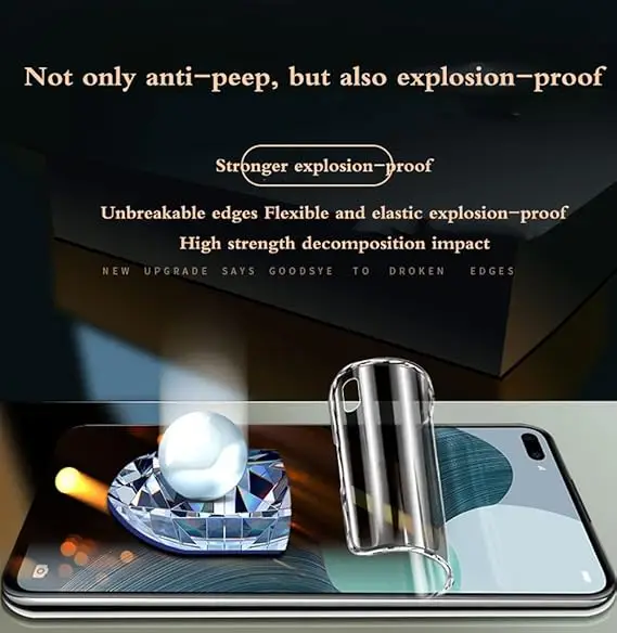 Triple-Pack Privacy Hydrogel Screen Protector Set